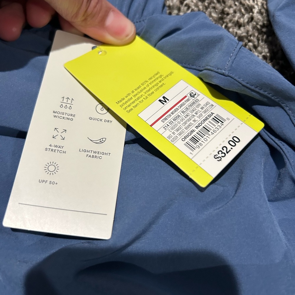 All in Motion Women’s Blue Cargo Joggers - Picture 3 of 7